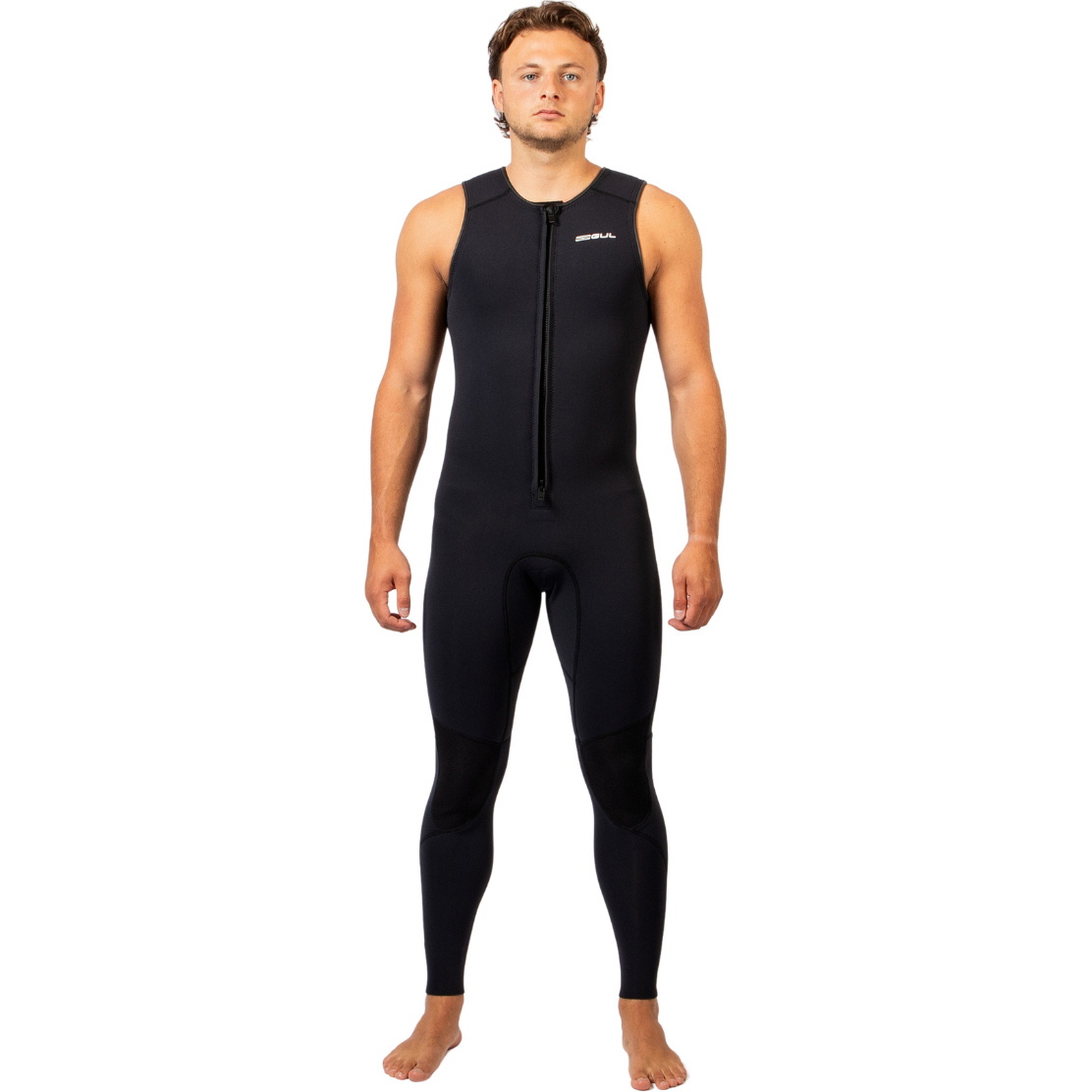 2026 Gul Mens Response Natur 3mm Long John Wetsuit RE4313-BKBK - Black